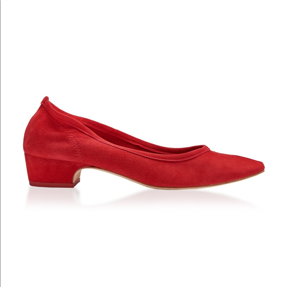 Miista kila flat size 39 - red suede